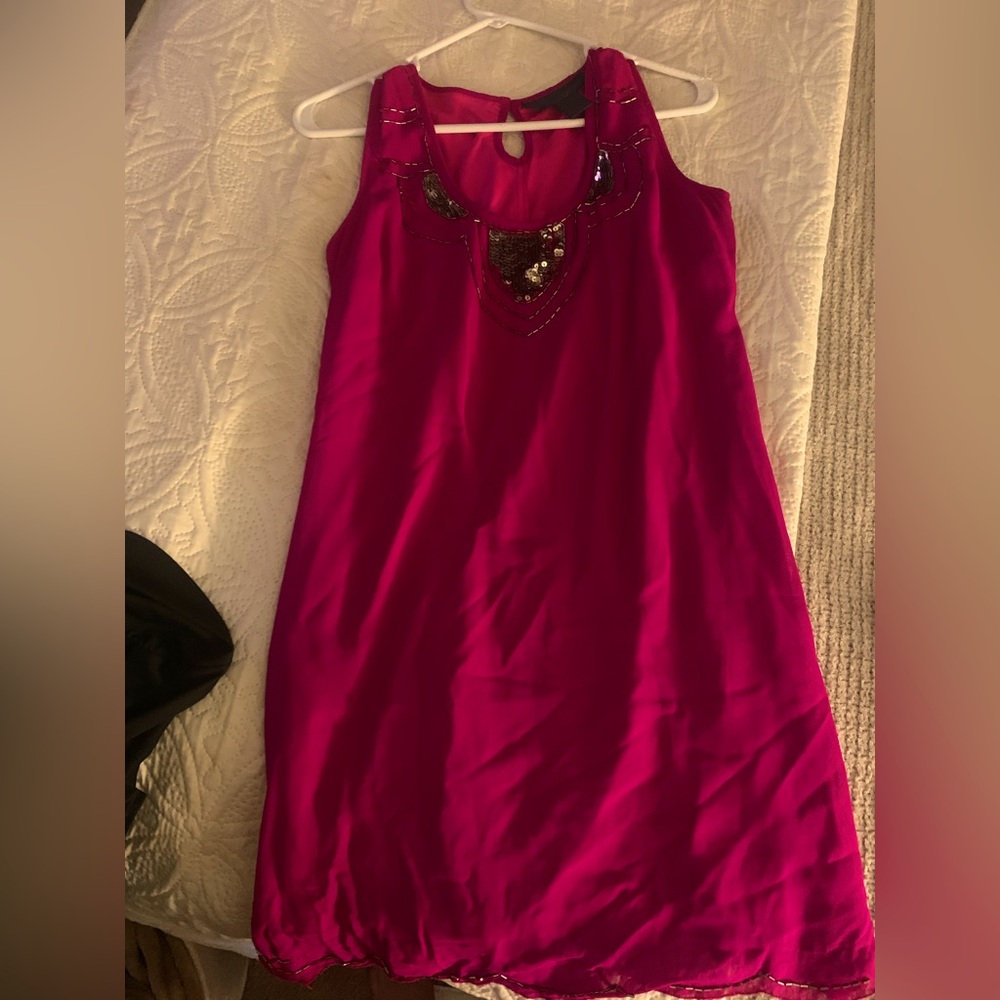 Maroon formal dress, great for the holidays, very comfortable